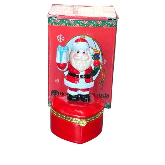 Roger & Hollands Santa Claus ring box, Christmas ornament - Picture 1 of 8